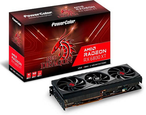 Видеокарта PowerColor Red Dragon Radeon RX 6800 XT OC 16GB GDDR6