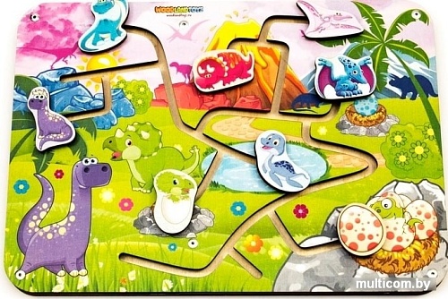 Лабиринт WoodLand Toys Динозавры 114111