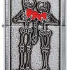 Зажигалка Zippo Couple Love Brushed Chrome 48688