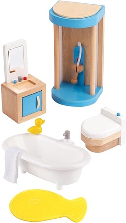 Аксессуары для кукольного домика Hape Ванная комната E3451-HP