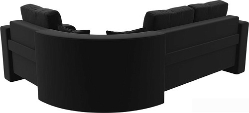 Угловой диван Mebelico Кембридж угловой 108825 (правый, микровельвет, черный)