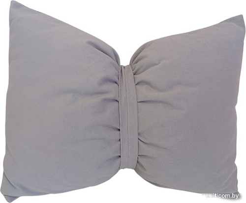 Декоративная подушка Sled Бант 45x35x17 (серый)
