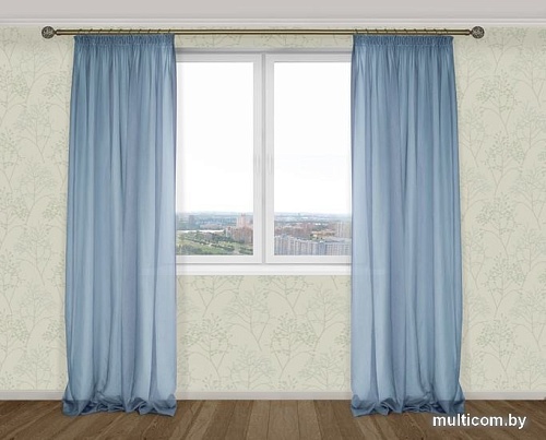 Комплект гардин Delfa Voile СТШ/Д-050 Voile/404 2x2.5 м (лунная тень, 2 шт)