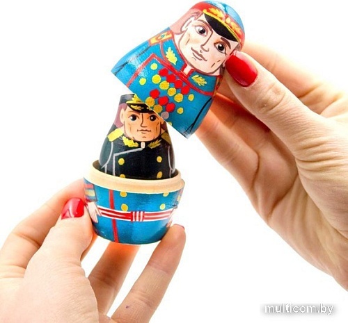 Развивающая игрушка Брестская Матрешка Содаты великой победы (набор 5 шт)