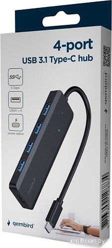 USB-хаб Gembird UHB-CM-U3P4P-01
