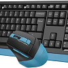Офисный набор A4Tech Fstyler FG1035 (черный/синий )