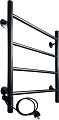 Полотенцесушитель Ростела Виктория 50x60/4 (с диммером, черный левый)