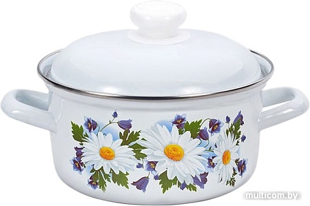 Кастрюля Лысьвенские эмали Ромашковое поле С-1510АП2/4