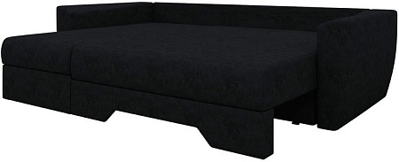 Угловой диван Mebelico Амстердам (черный) [58499]