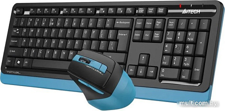 Офисный набор A4Tech Fstyler FG1035 (черный/синий )