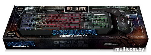 Клавиатура + мышь с ковриком QUMO Dominator