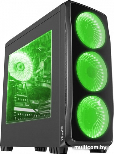 Корпус Genesis Titan 750 (зеленая подсветка)