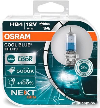 Галогенная лампа Osram Cool Blue Intense Next Gen HB4 9006CBN-HCB (пластиковый бокс, 2 шт)
