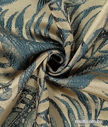 Штора Legrand Тропик 1.5x2.8 58120718 (изумрудный/золотой)