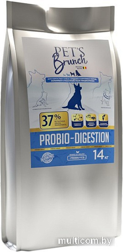 Сухой корм для собак Pet's Brunch Probio-Digestion для средних и крупных пород 4 кг