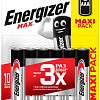 Батарейка Energizer Max LR6 AA BL4+2 6 шт
