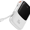 Внешний аккумулятор Baseus Qpow Pro Digital Display Fast Charge Power Bank iP Edition 20W 10000mAh (белый)