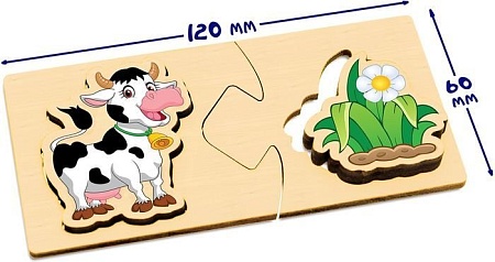 Мозаика/пазл Анданте Кто что ест? Играем в ассоциации RDI-D593a