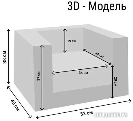 Кресло-мешок Paremo Дрими PCR320-80 (мия)