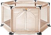 Игровой манеж Solmax&Kids ZV97982 (бежевый)