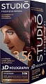 Крем-краска для волос Studio Professional 3D Holography 3.56 Темная вишня