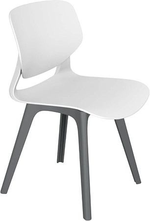 Стул Sheffilton SHT-ST59/S195 (белый/темно-серый)