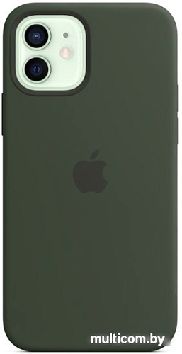 Чехол Apple MagSafe Silicone Case для iPhone 12/12 Pro (кипрский зеленый)