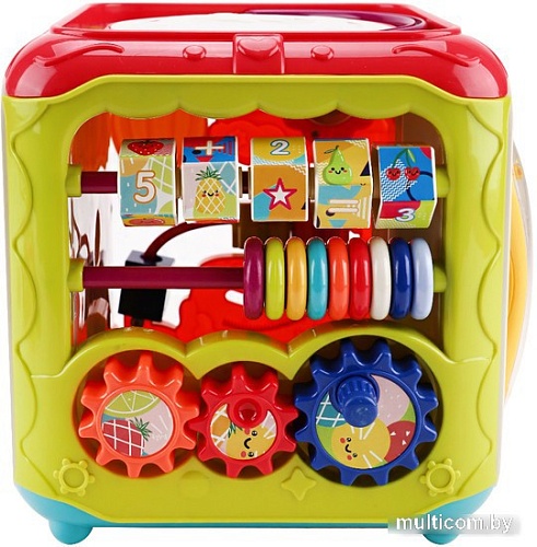 Бизиборд Рыжий кот Куб 6 в 1 2049397