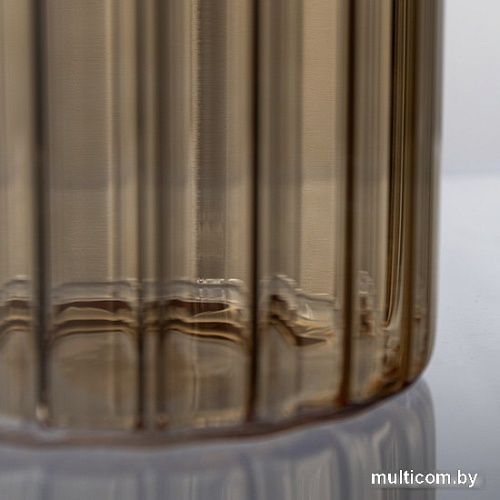 Ваза Элетех Тубо 10x20 4840900095 (рифленый янтарный)