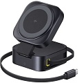 Сетевое зарядное Baseus PicoGo Series 2-in-1 Magnetic Wireless Charger Qi2 67W P10276800123-00 (черный)