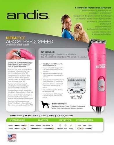 Машинка для стрижки Andis AGC2 Super 2-Speed Fuchsia Clipper