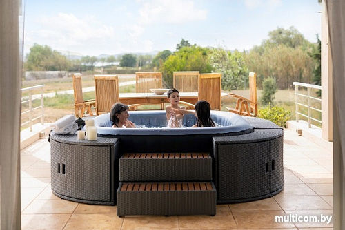Каркасно-надувной бассейн MSPA Comfort Tekapo Square 6 персон
