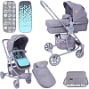 Универсальная коляска Lorelli Aster (2 в 1, серый/бирюзовый)