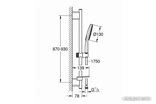 Душевой гарнитур Grohe 26578LS0