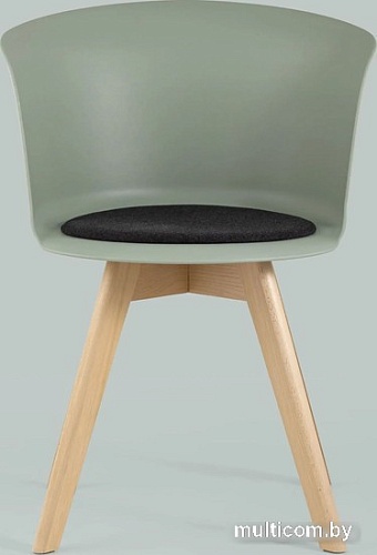 Стул Stool Group Blossom с подушкой (серый/зеленый)