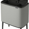 Brabantia Bo Touch Bin 11+23 л (минерально-серый)