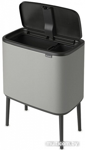 Brabantia Bo Touch Bin 11+23 л (минерально-серый)