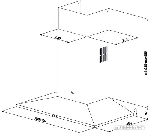 Кухонная вытяжка TEKA DSS 985 [40437010]