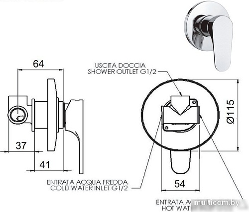 Смеситель Remer Class Line L 30
