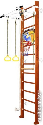 Детский спортивный комплекс Kampfer Helena Wall Basketball Shield №4 (3 м, вишневый/белый)