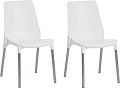 Стул TetChair Genius металл/пластик (2шт, белый/ножки хром)