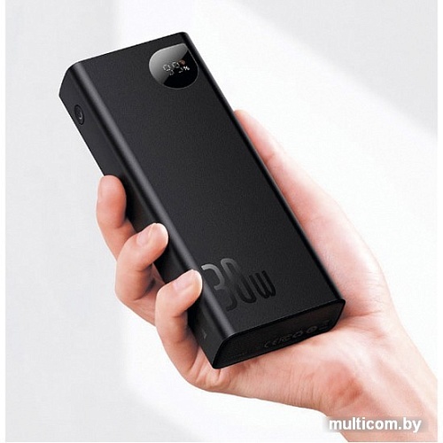 Внешний аккумулятор Baseus Adaman Metal Digital Display Fast charge 20000mAh (черный)