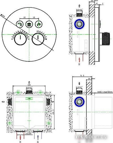 Смеситель Maxonor PL8199-9