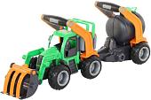 Полесье ГрипТрак трактор-погрузчик с цистерной 48424
