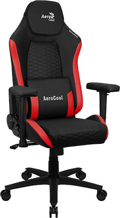 Кресло AeroCool Crown Leatherette (черный/красный)