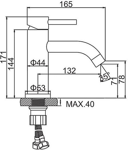 Смеситель Ledeme L71006Y