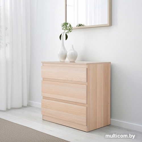 Детский комод Ikea Сконевик 203.277.66 (беленый дуб)