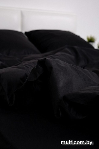 Постельное белье Миланика Блэк 175x217 (поплин г/к)