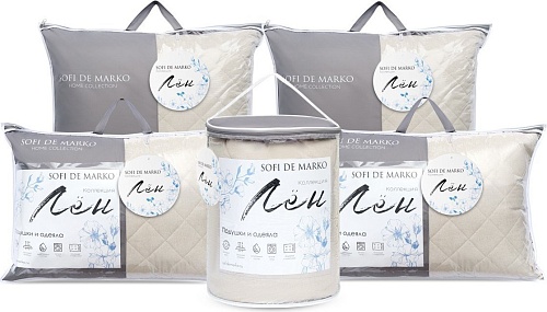 Спальная подушка Sofi De MarkO Лен 50x70 Под- Лн-50x70