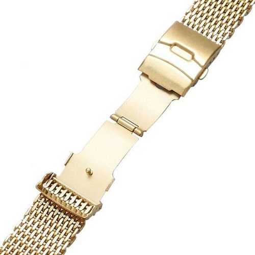 Браслет Rumi Shark металлический 22 мм (золотистый)